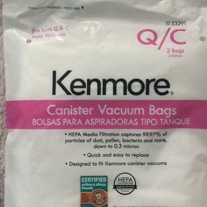 2 for $35 Kenmore Canister Vacuum Bags 2pk for Q&C